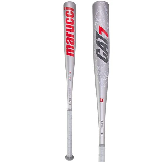 Marucci CAT 7 Silver (-3) BBCOR Baseball Bat: MCBC72S