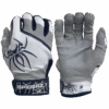 2022 Spiderz PRO Model Batting Gloves: White/Navy Blue