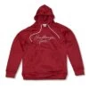 Headbanger Sports Performance Fleece Line Hoodie W/ Kangaroo Pocket: Deep Red