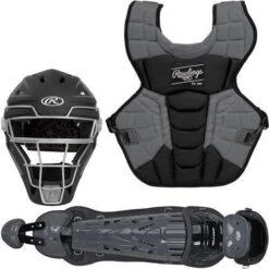 Rawlings Intermediate Black/Graphite VELO 2.0 Catcher's Gear Box Set: CSV2I-B/GPH